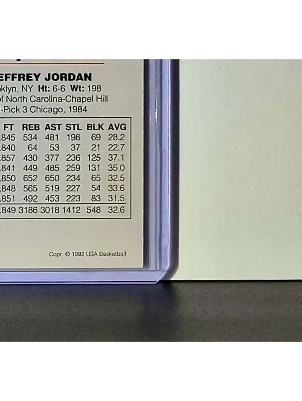 Michael Jordan 1992-93 Skybox USA Basketball #37 Basketball Card Chicago Bulls